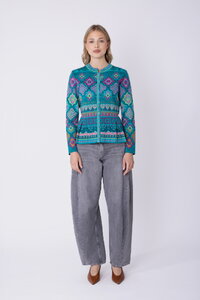 Peplum Jakna Azulejo