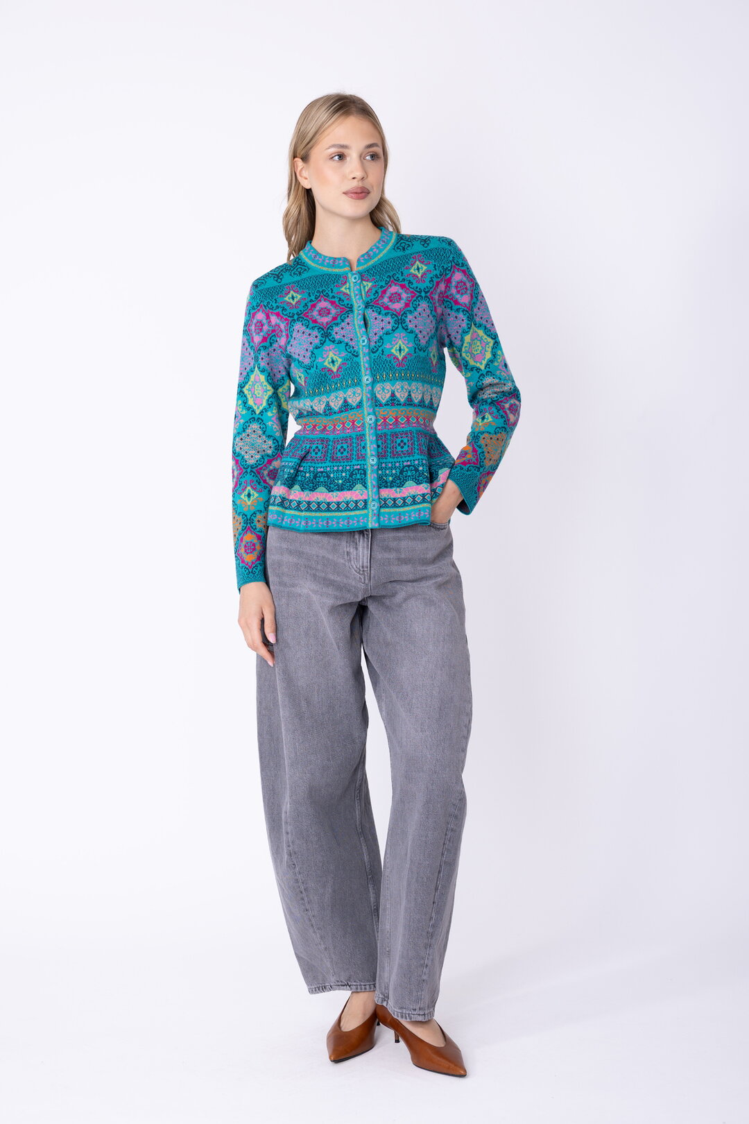 Peplum Jakna Azulejo