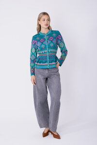 Peplum Jakna Azulejo