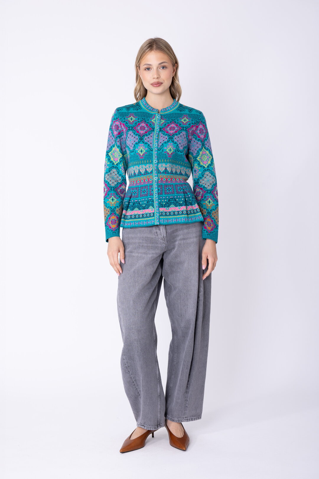 Peplum Jakna Azulejo