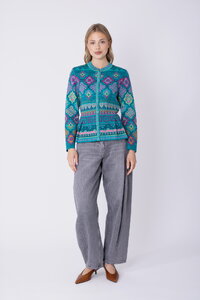 Peplum Jakna Azulejo