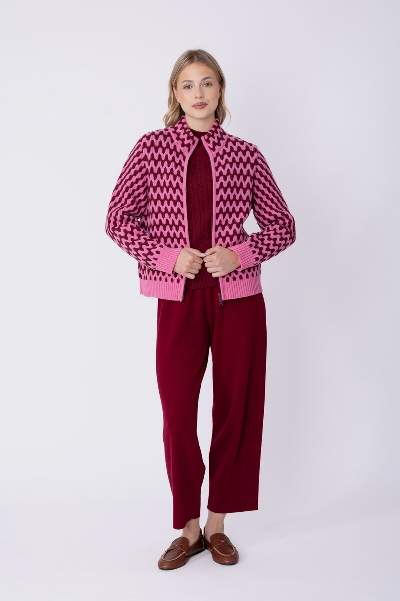 Knit Jacket Rhythmic Knit