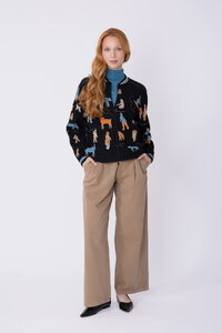 Knit Bomber Jacket Arctic Joy