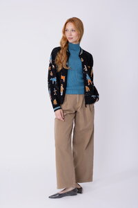 Knit Bomber Jacket Arctic Joy