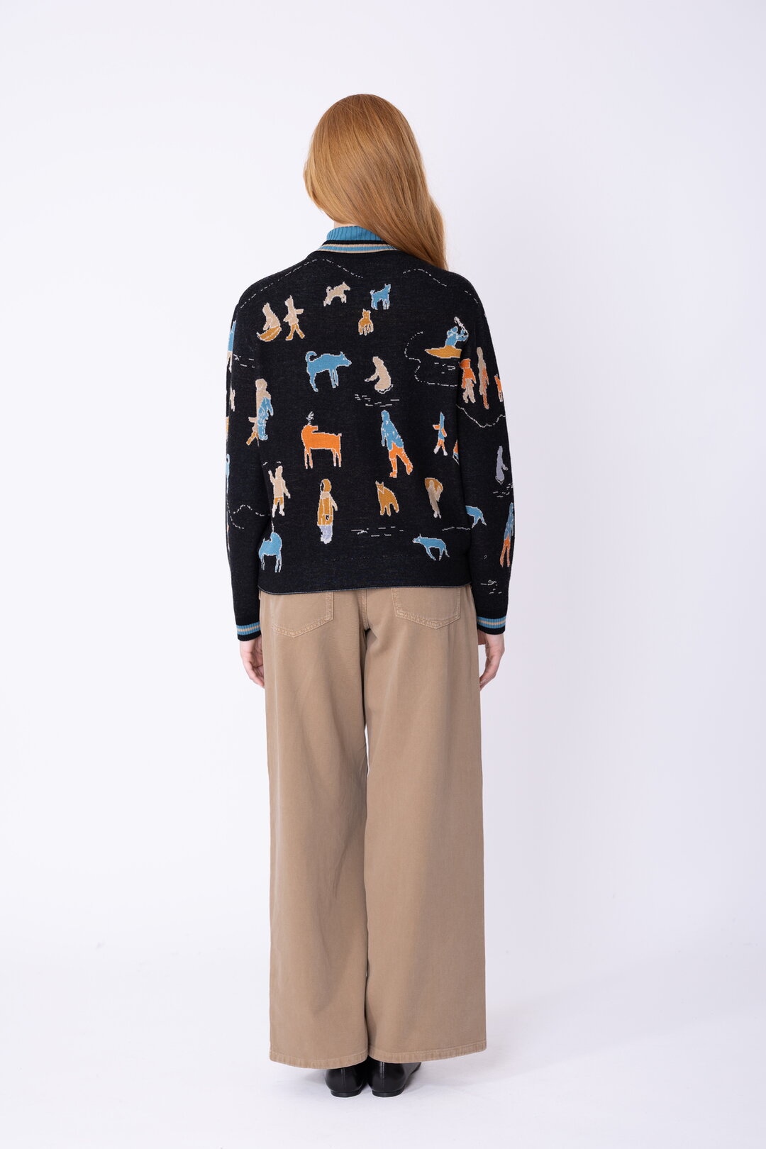 Knit Bomber Jacket Arctic Joy