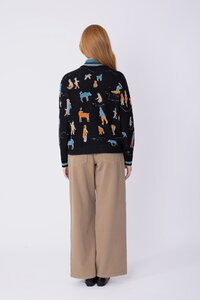 Knit Bomber Jacket Arctic Joy