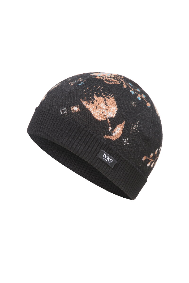 Knit Cap Fika Floral