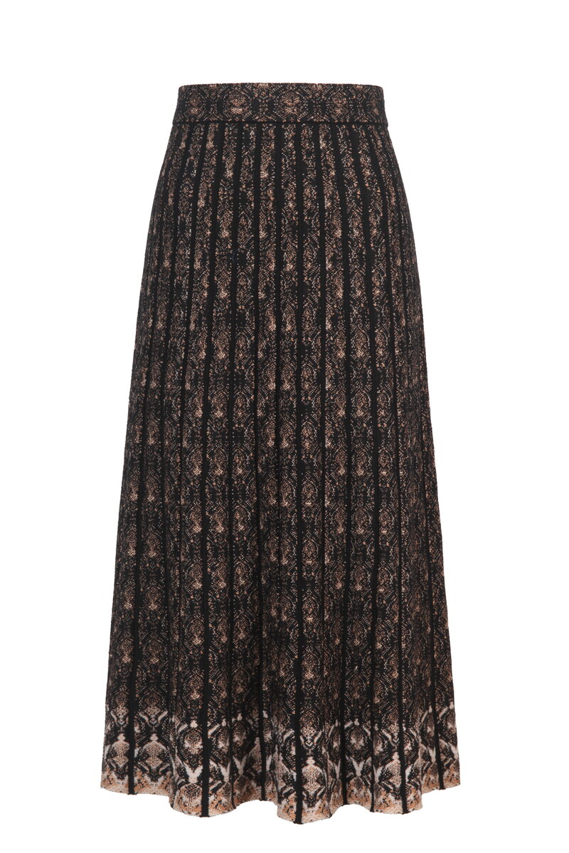 Plissierter Strickrock Fika Floral