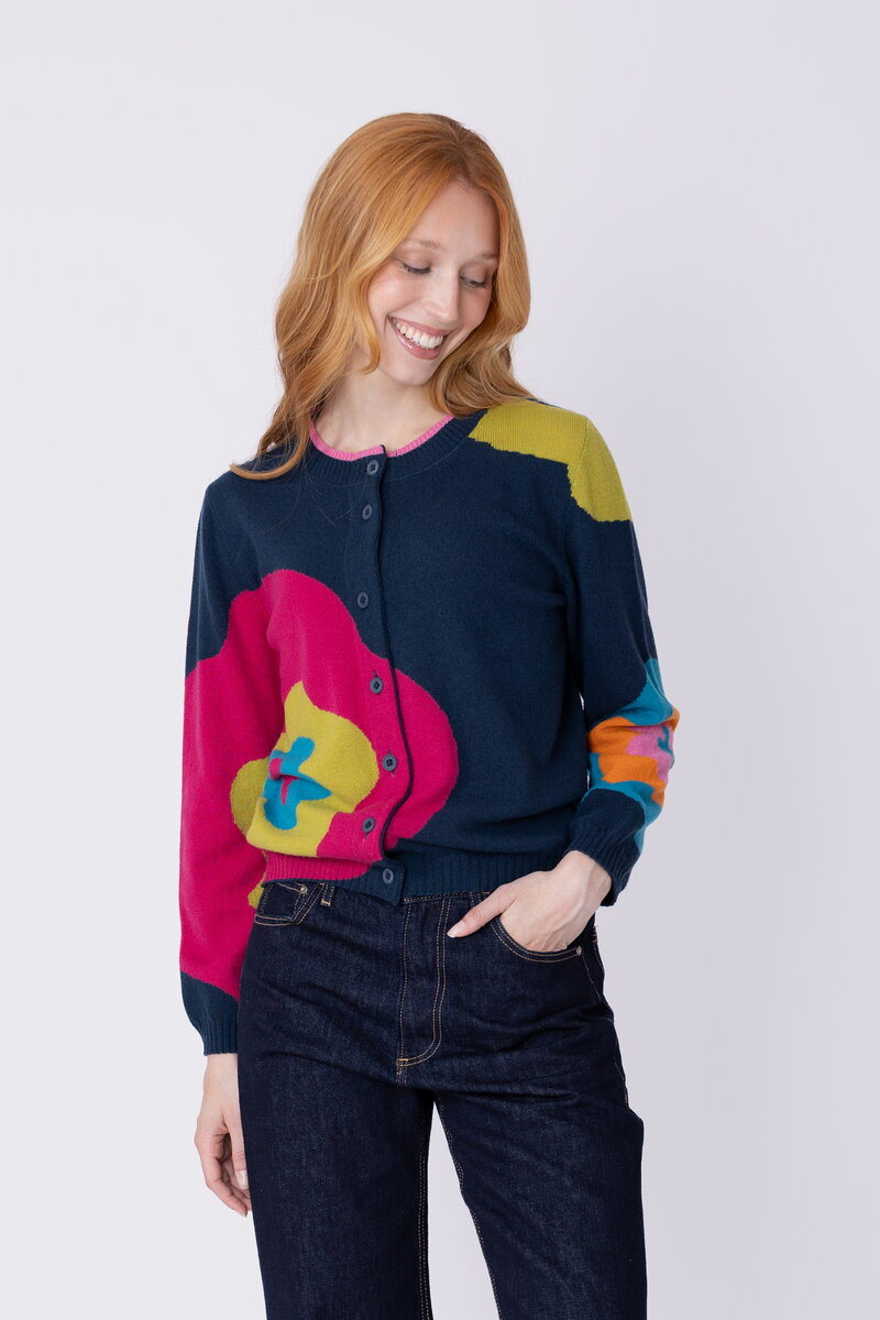 Cardigan Imprint Bloom