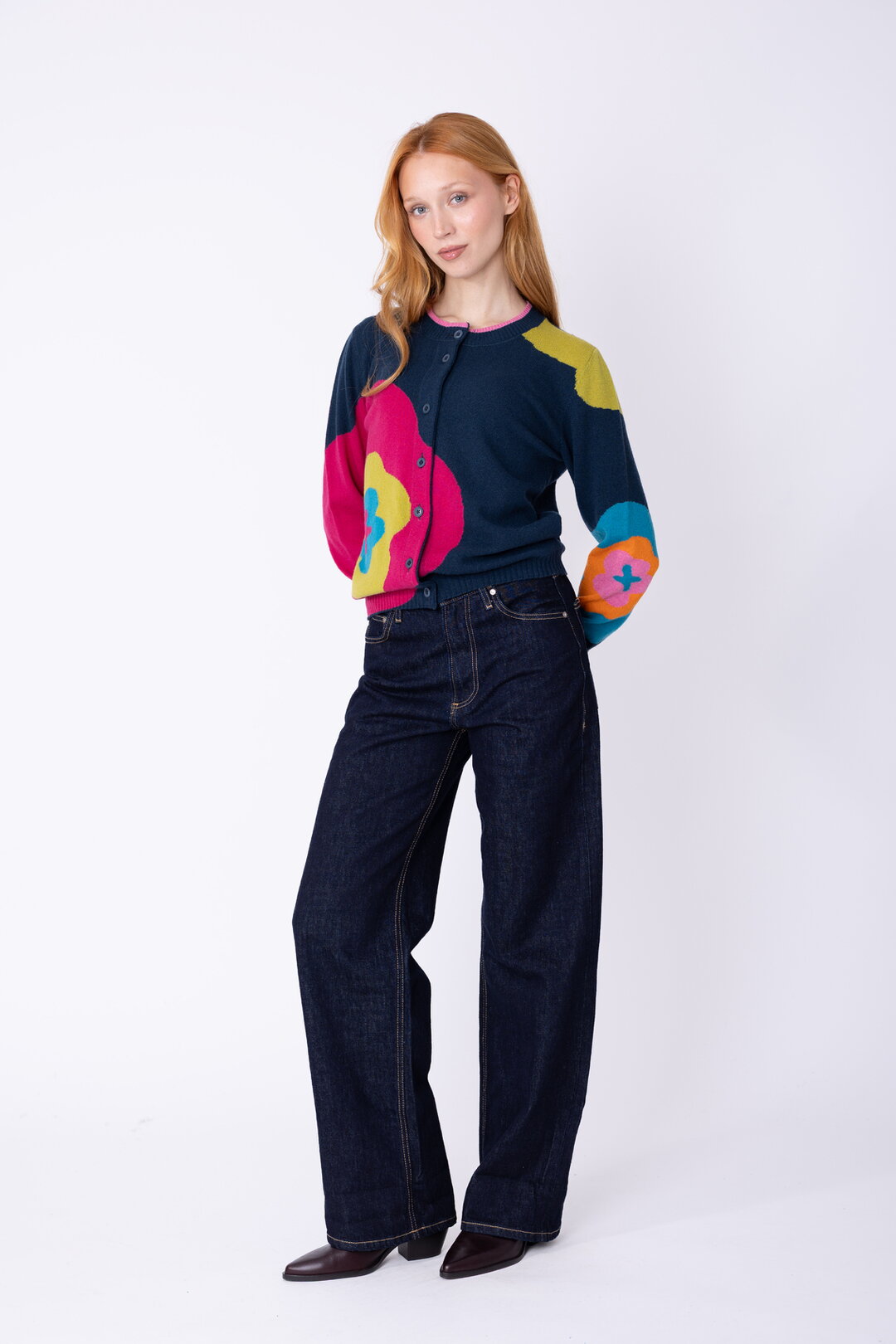 Cardigan Imprint Bloom
