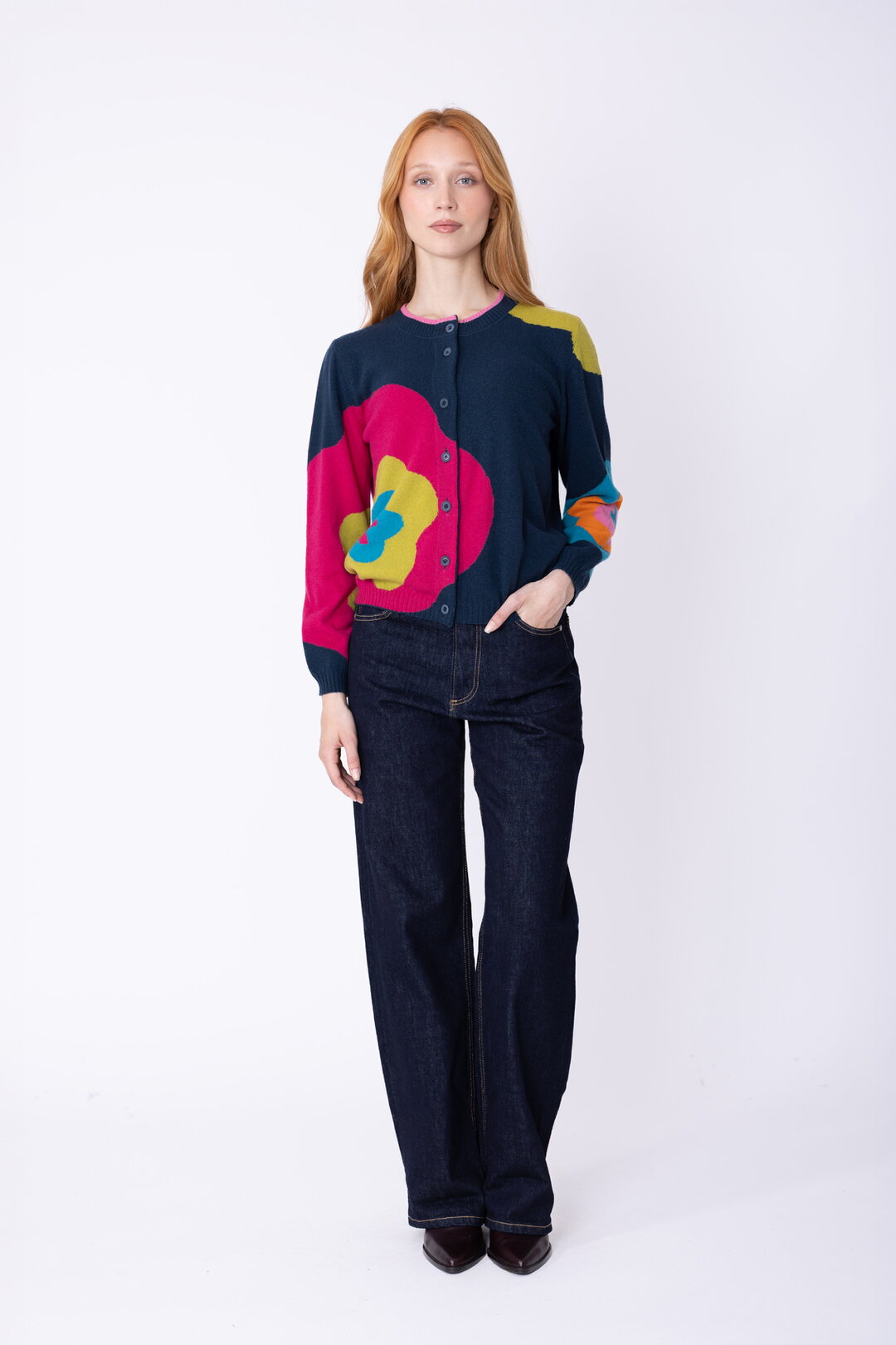 Cardigan Imprint Bloom
