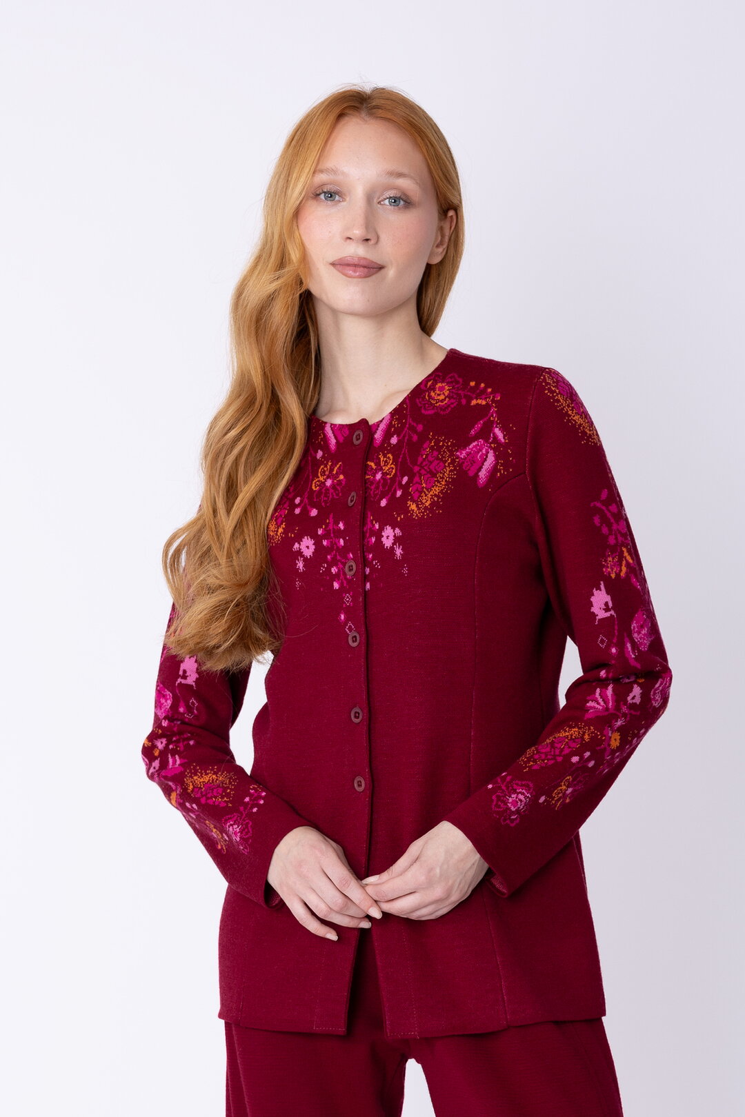 Fitted Cardigan Fika Floral