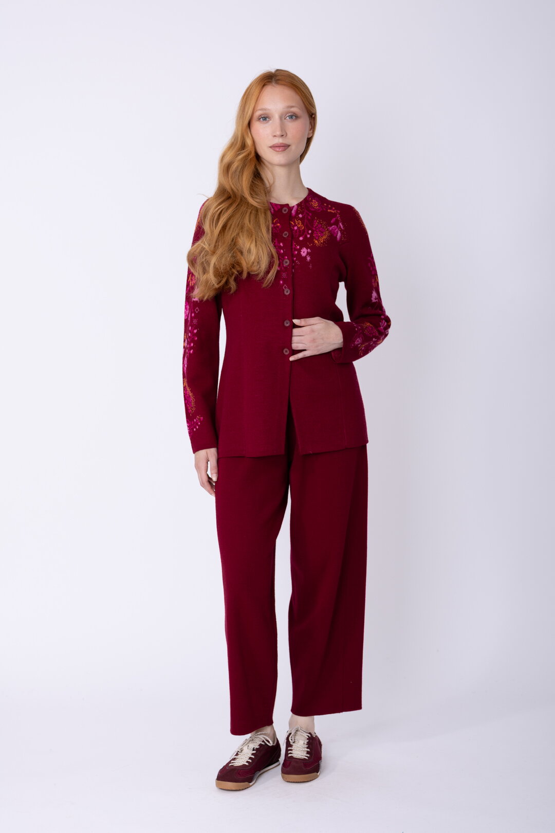 Fitted Cardigan Fika Floral