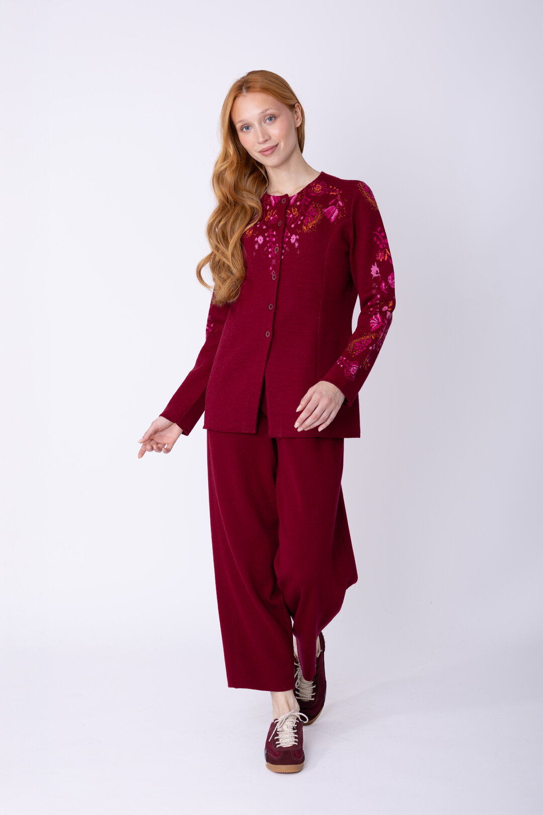 Fitted Cardigan Fika Floral