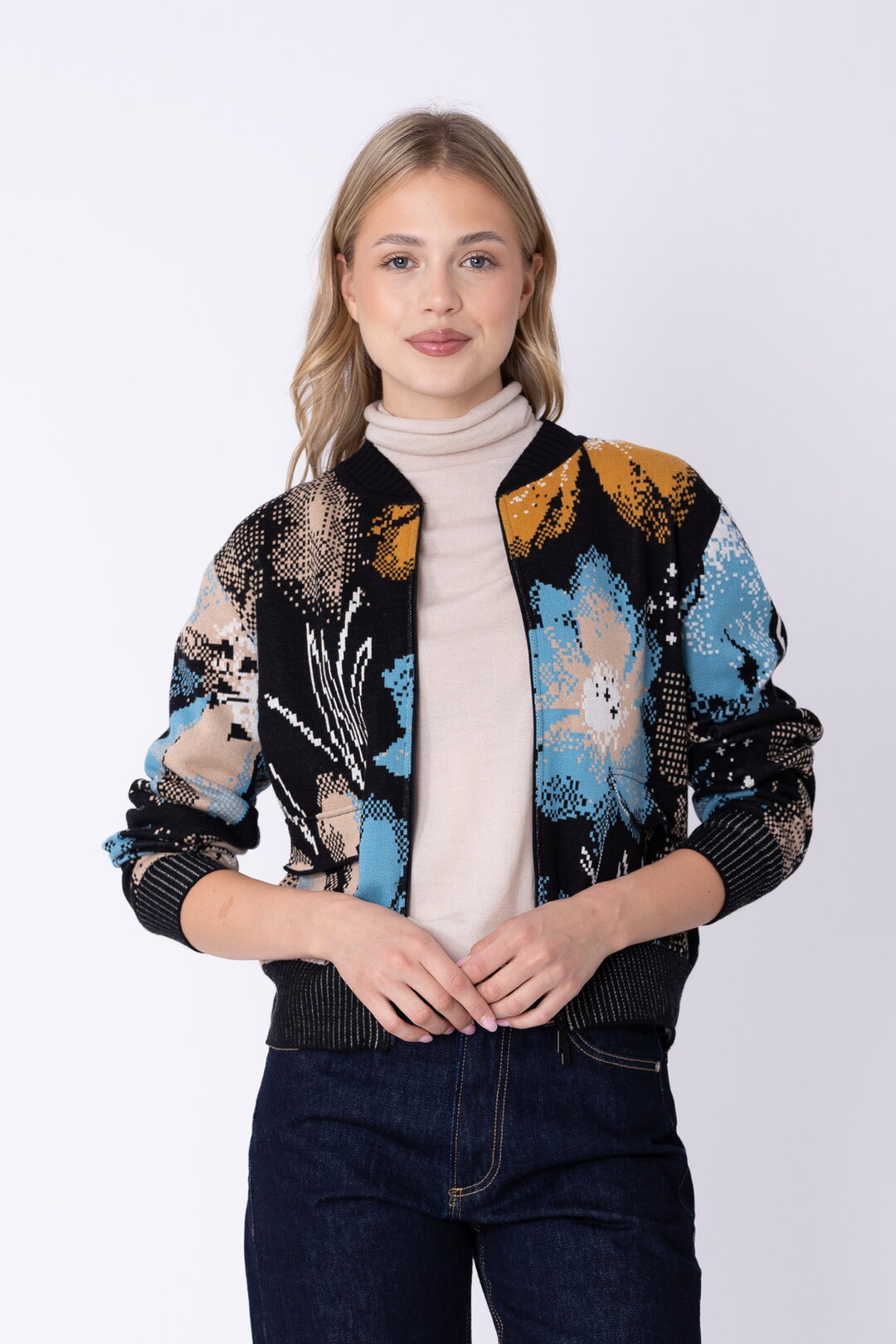 Bomber Strickjacke Petal for Armor