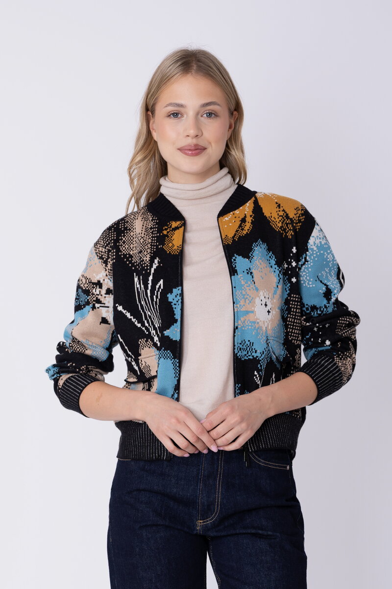 Bomber Strickjacke Petal for Armor