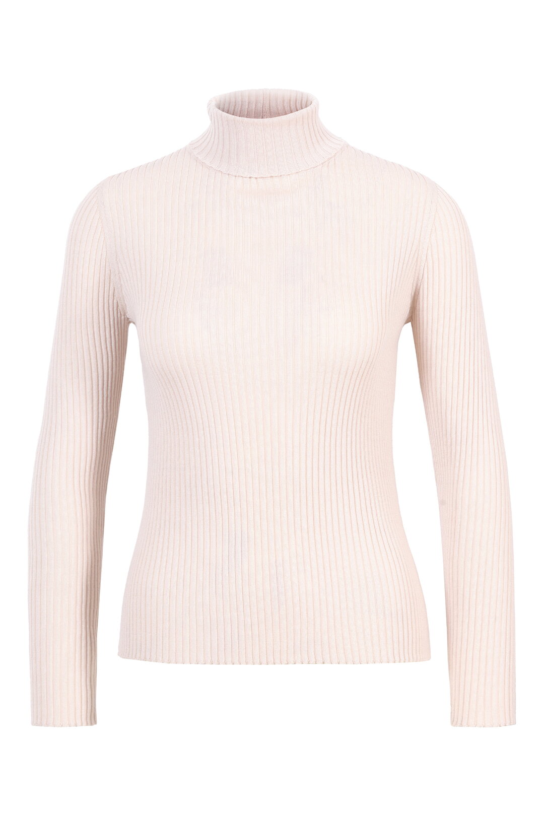 Merino-Ripp Rollkragenpullover