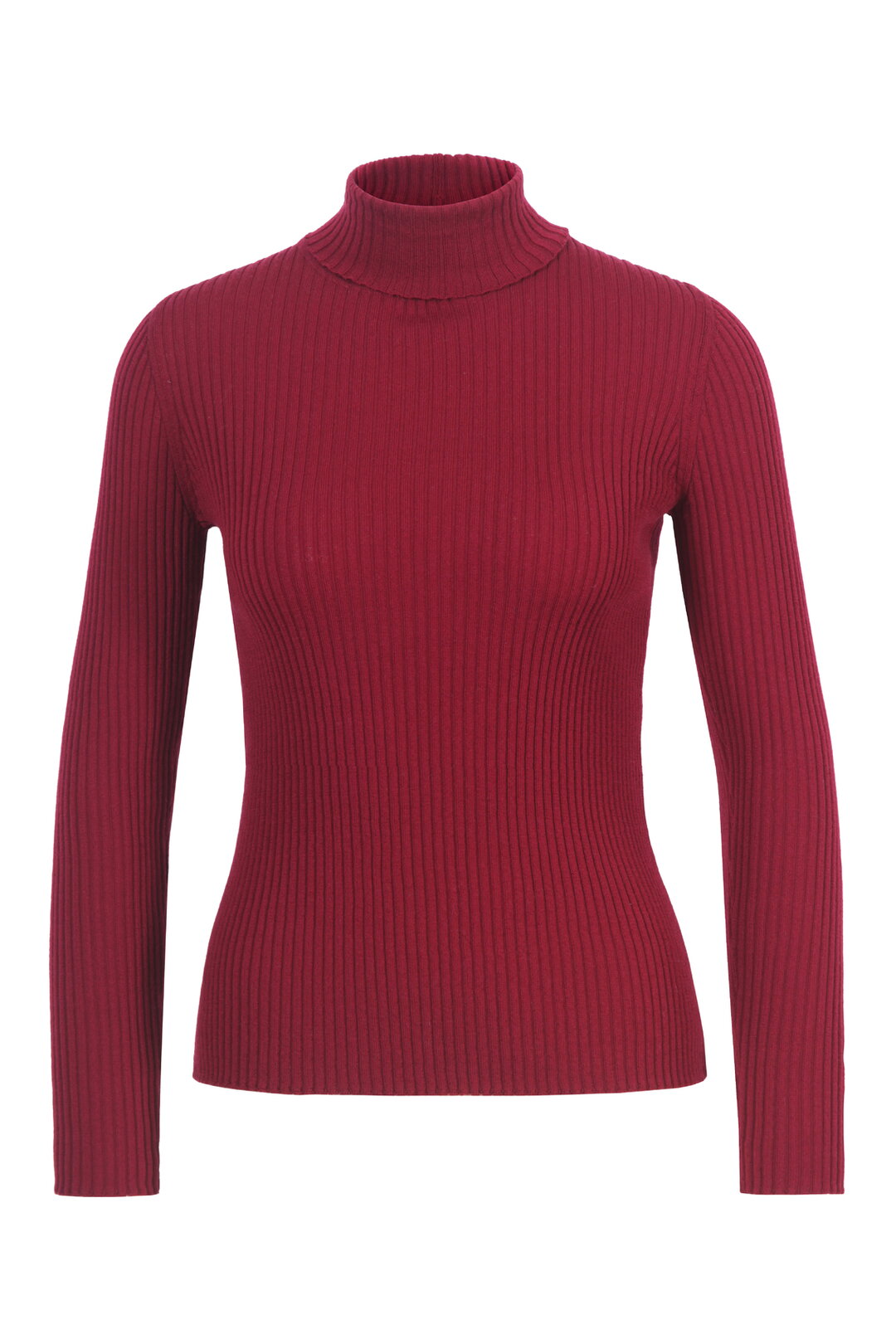 Merino-Ripp Rollkragenpullover