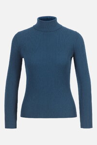 Merino-Ripp Rollkragenpullover