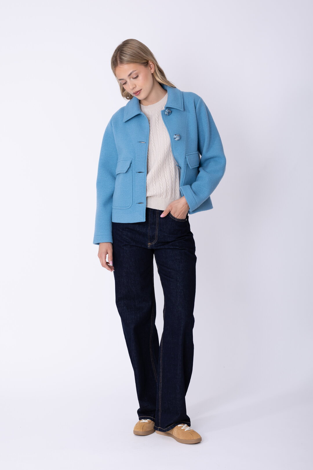 Merino-Wollfilz Hip Jacke