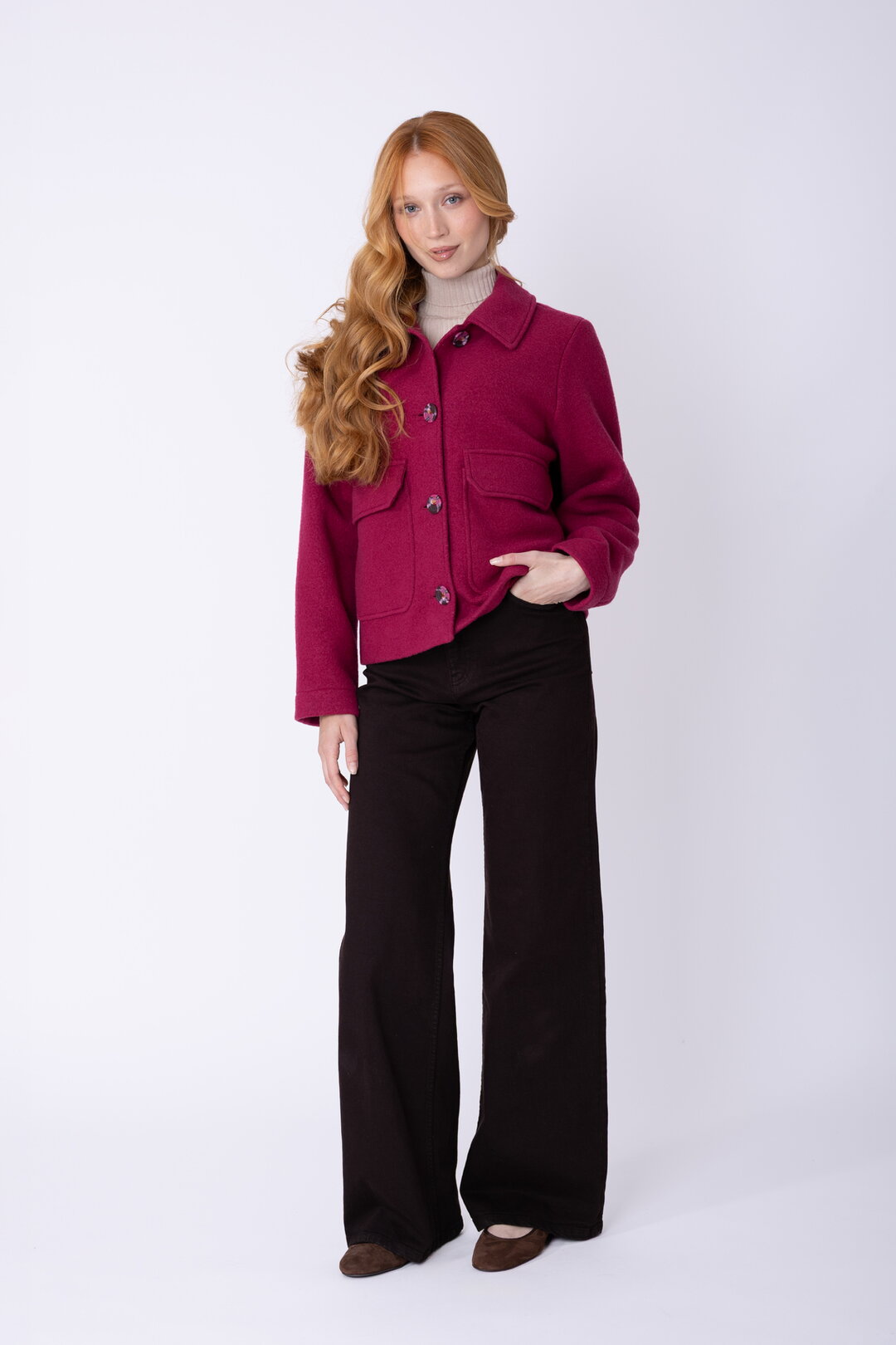 Merino-Wollfilz Hip Jacke