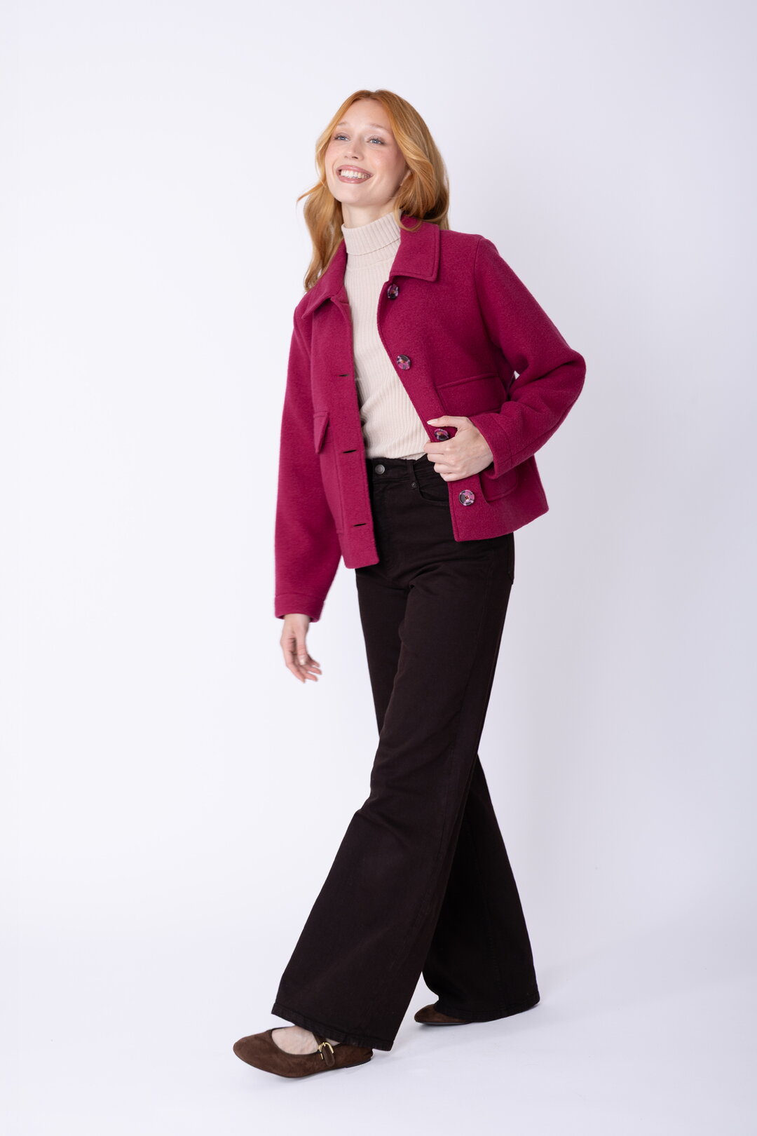 Merino-Wollfilz Hip Jacke