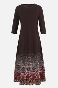 Knit Dress Azulejo Fade