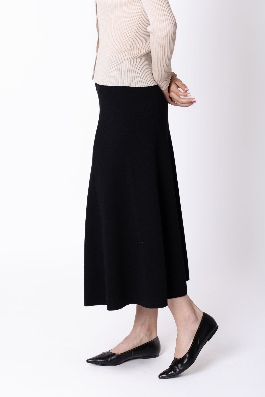 Extrafine Merino A-Line Skirt