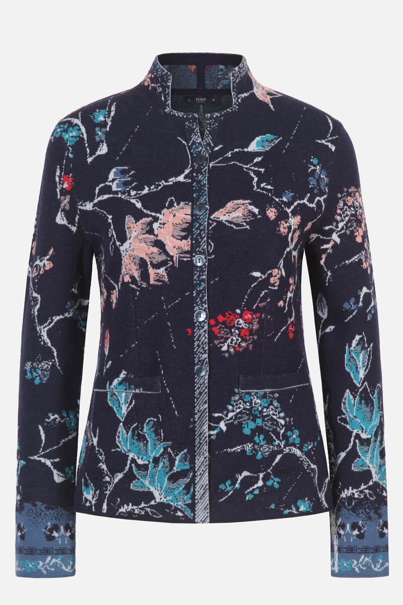 Jacquard Jacket, Cherry Blossom Pattern