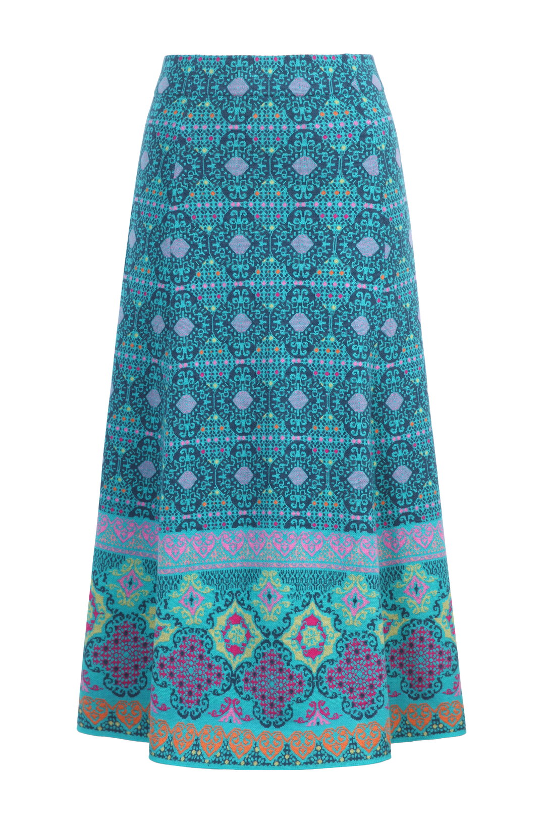 Azulejo A-Line Knit Skirt