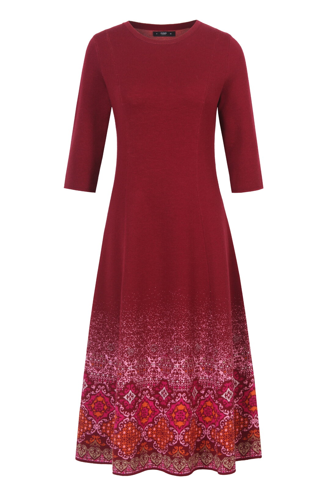Knit Dress Azulejo Fade