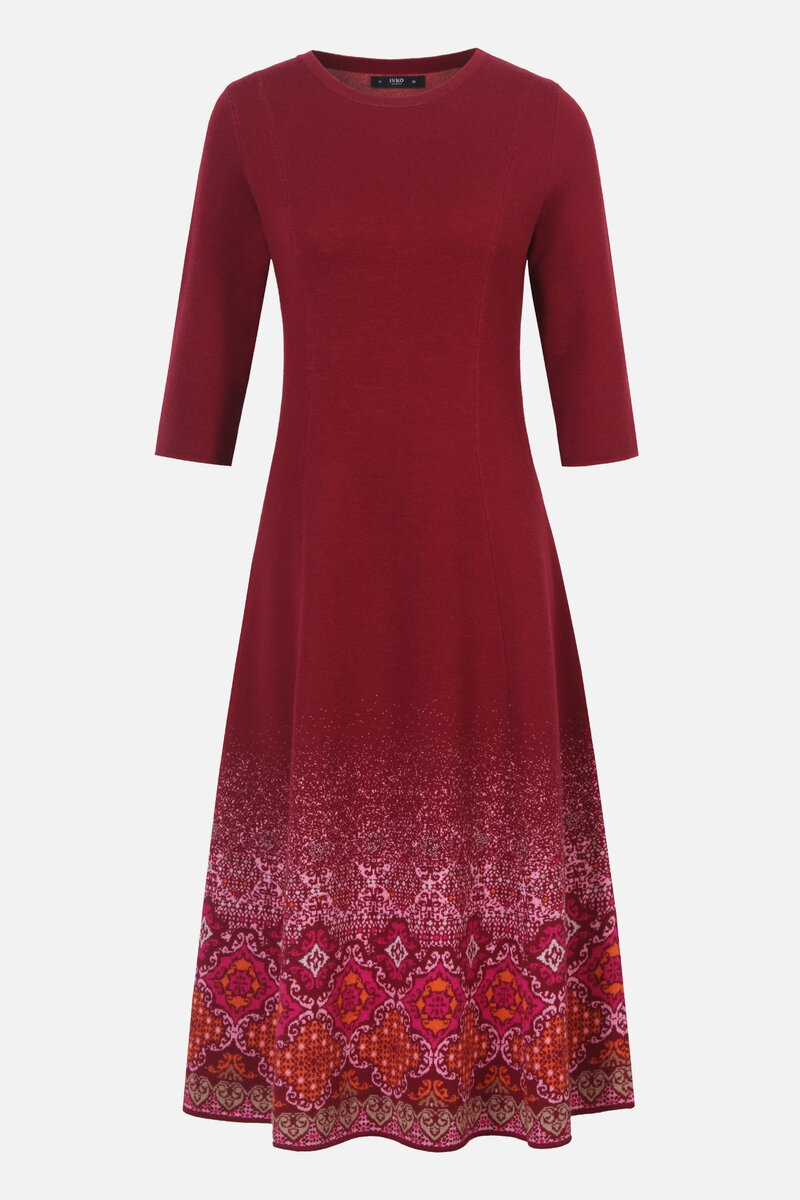 Knit Dress Azulejo Fade