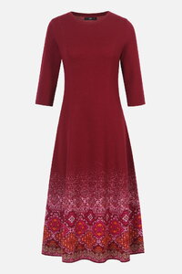Knit Dress Azulejo Fade