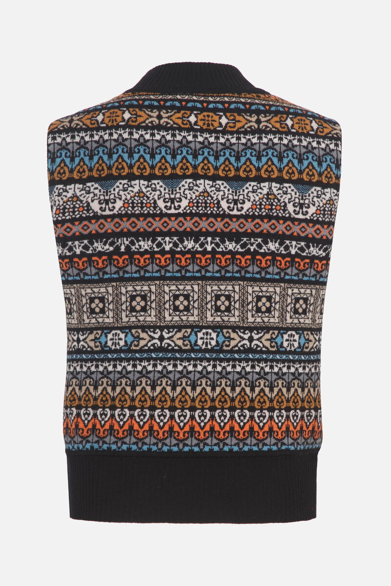 Knit Vest Azulejo