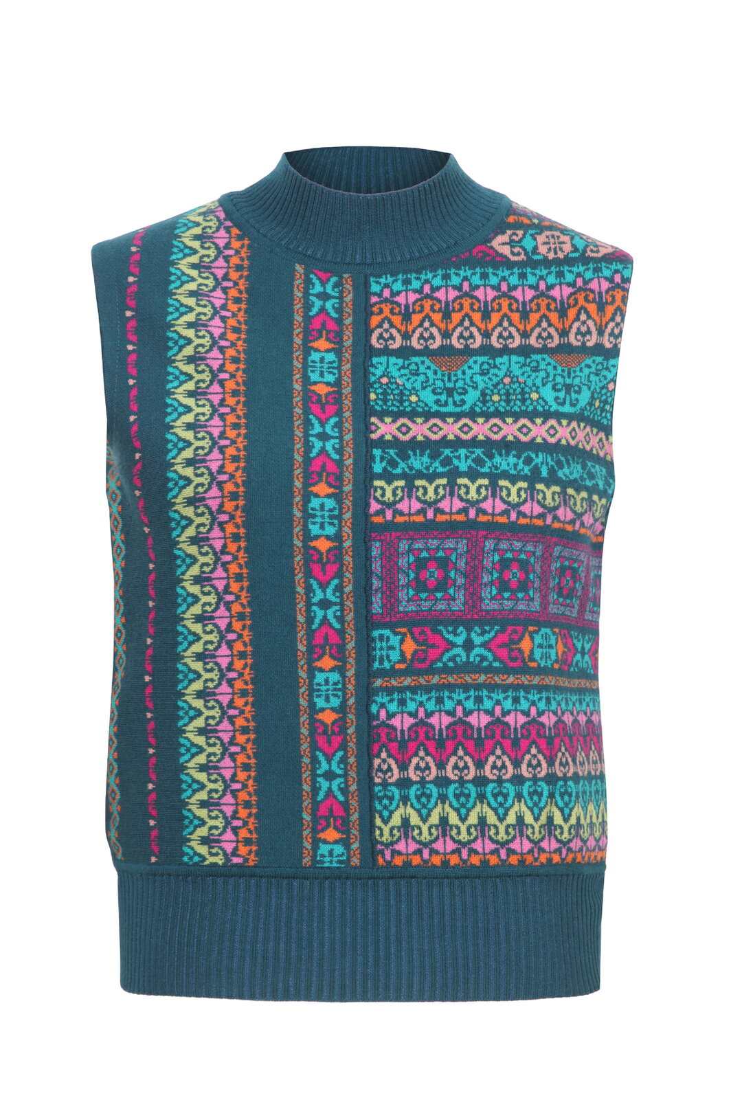 Knit Vest Azulejo