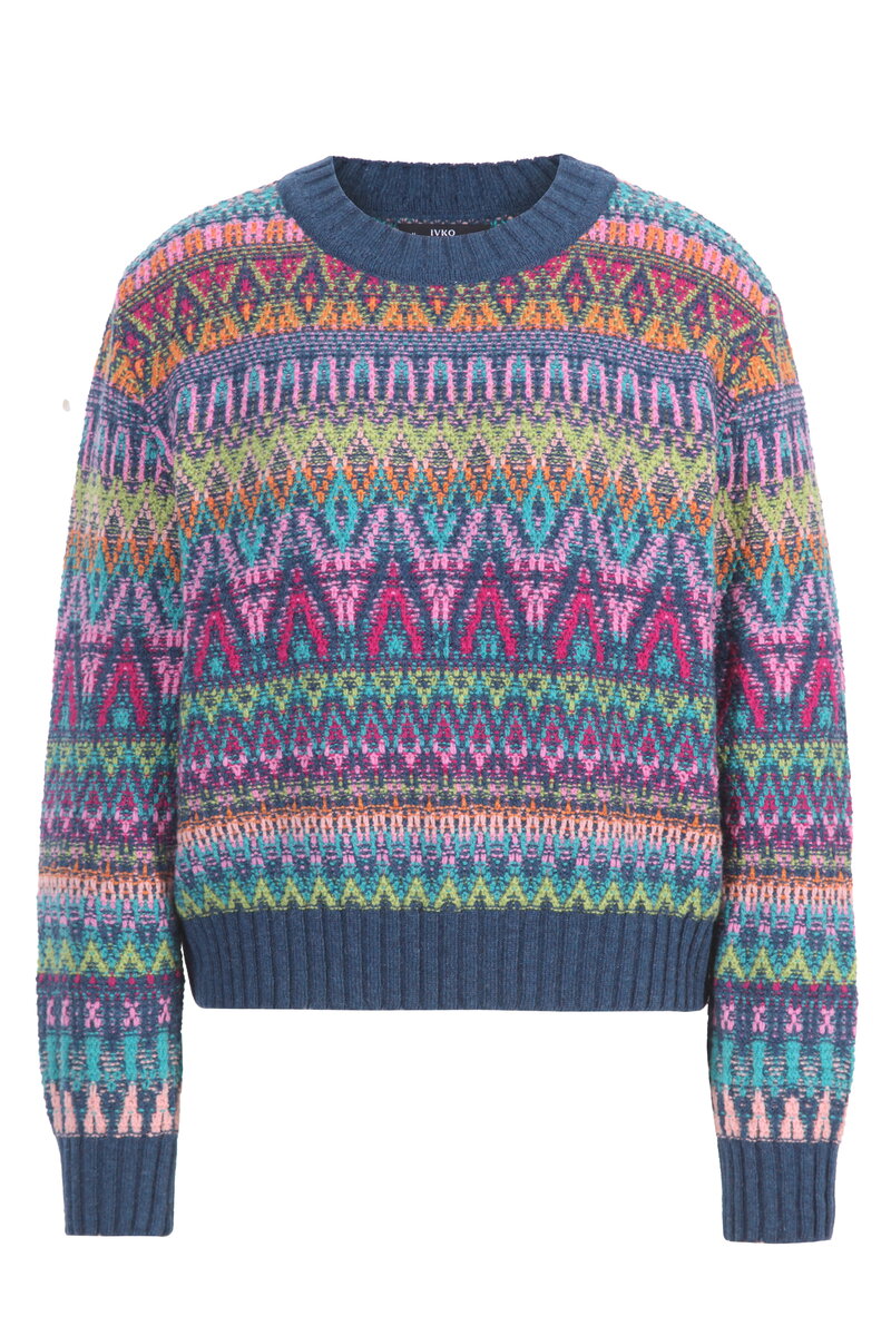 Azulejo Wave Wolle Pullover