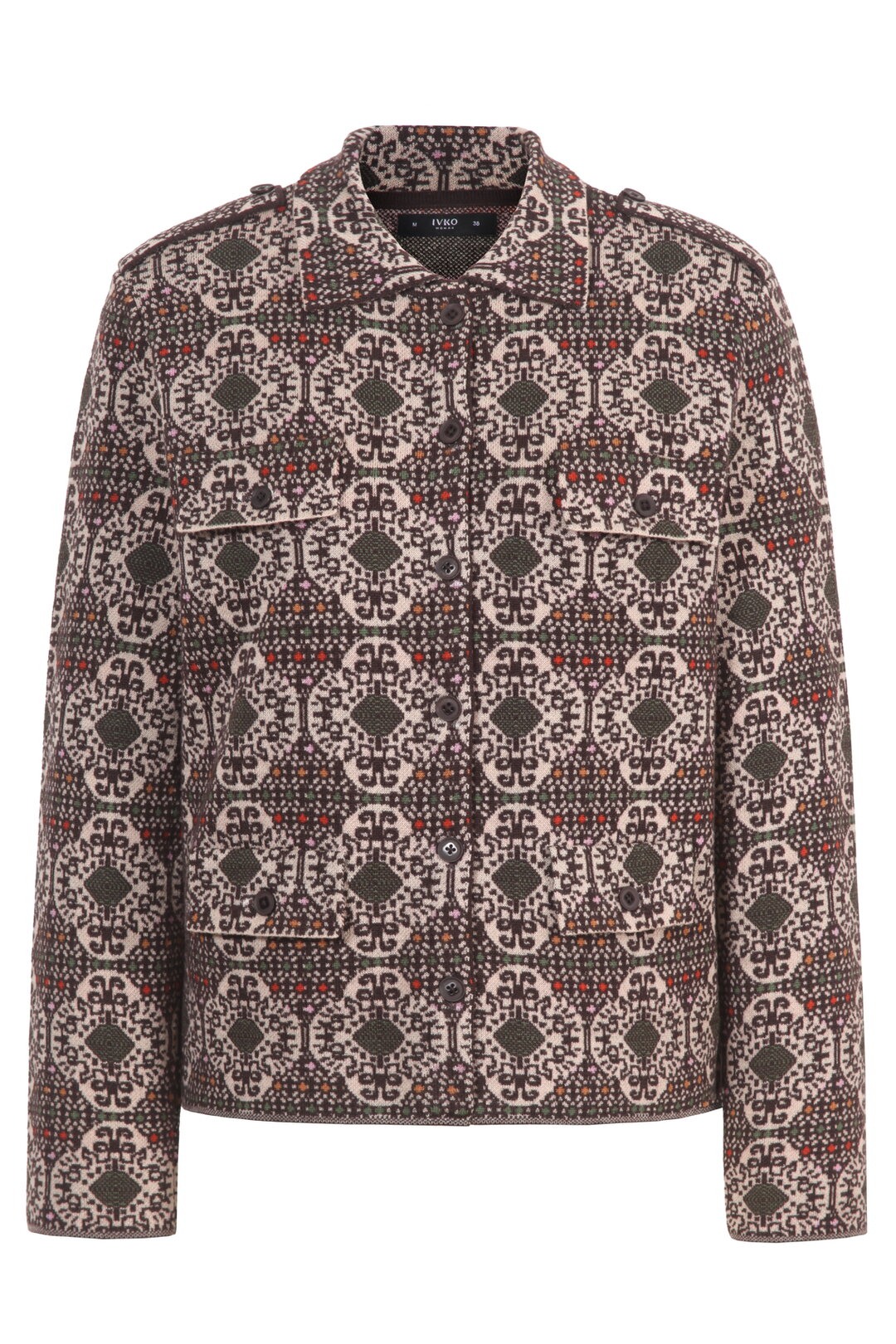 Strickjacke Azulejo Grid