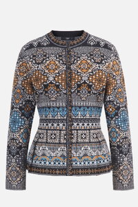 Peplum Strickjacke Azulejo