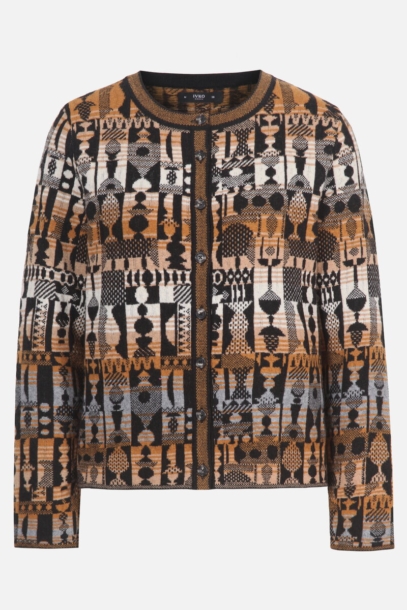 Soft Cardigan Abstract Geometry