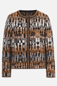 Soft Cardigan Abstract Geometry