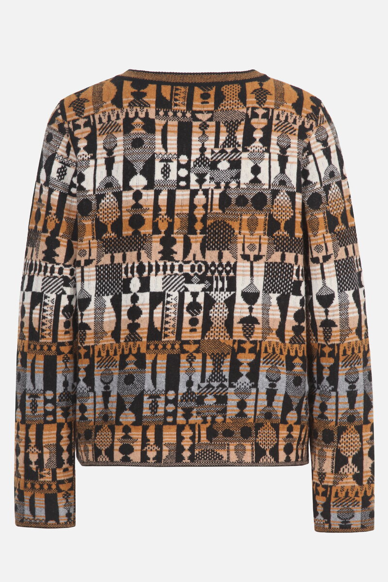 Soft Cardigan Abstract Geometry