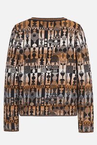 Soft Cardigan Abstract Geometry