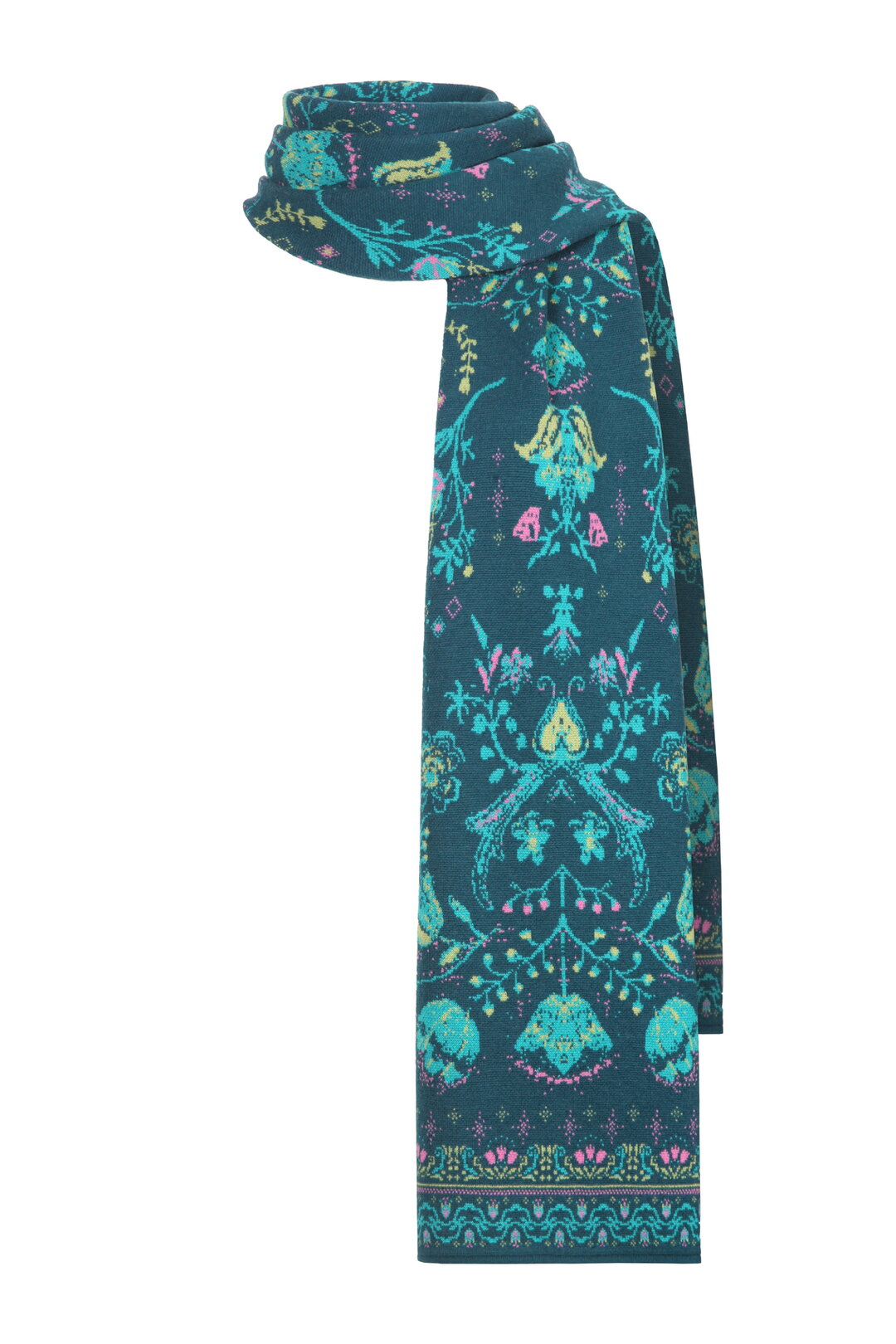 Knit Scarf Fika Floral