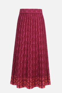 Pleated Knit Skirt Fika Floral