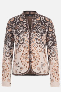 Knit Jacket Petal Script