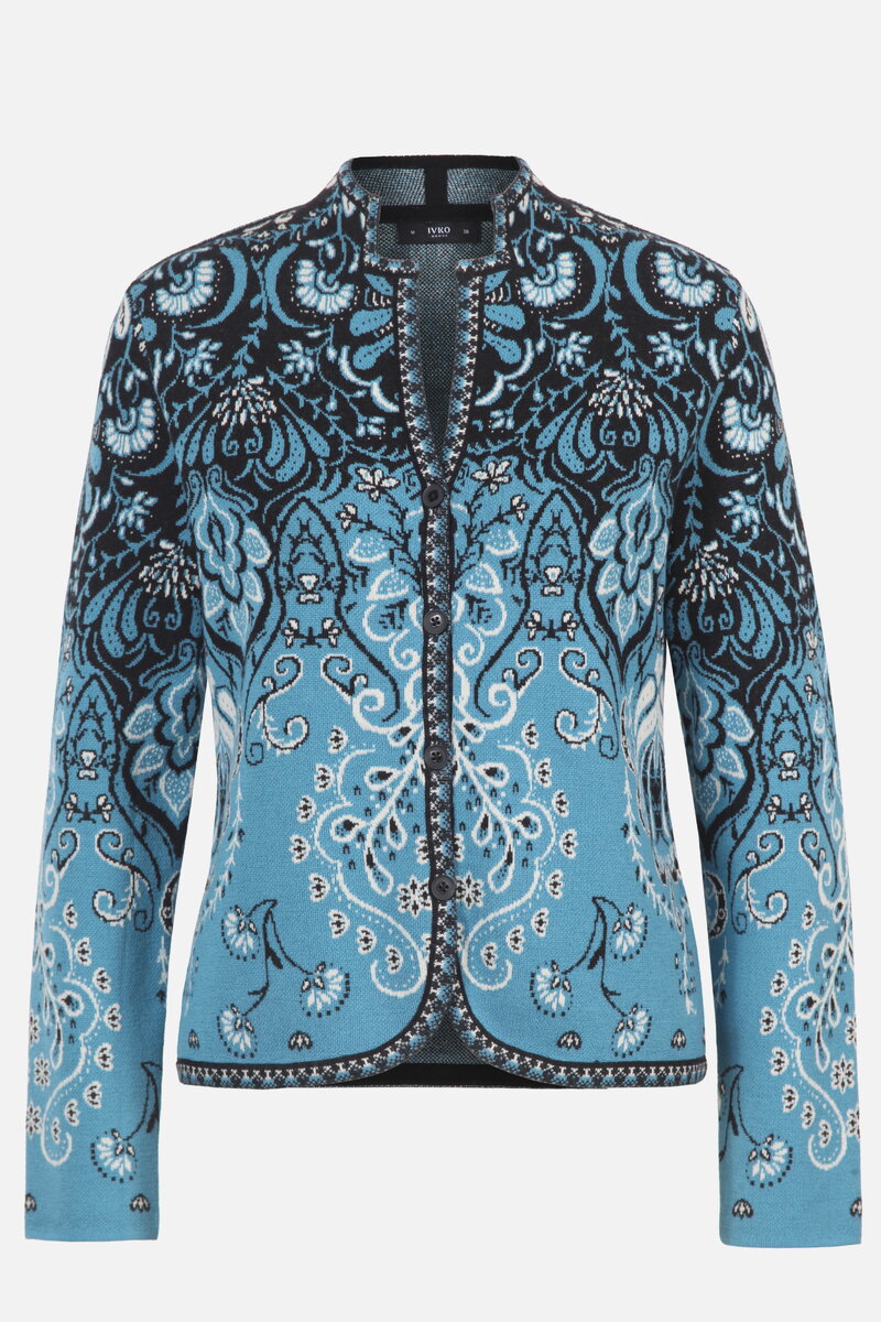 Knit Jacket Petal Script
