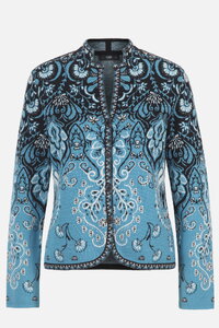 Knit Jacket Petal Script