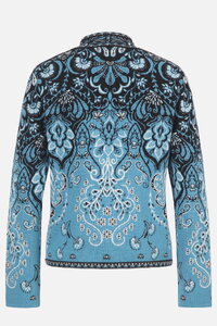 Knit Jacket Petal Script