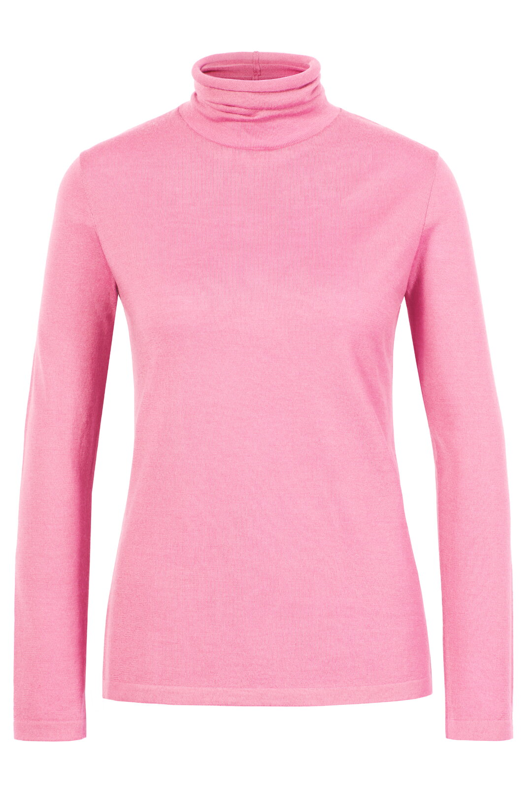 Fine Knit Roll-Neck Pullover