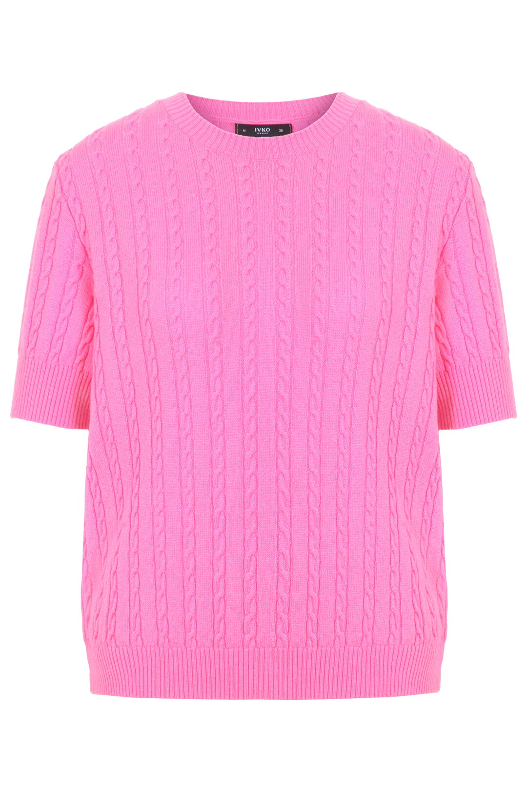 Short Sleeve Cable Pullover
